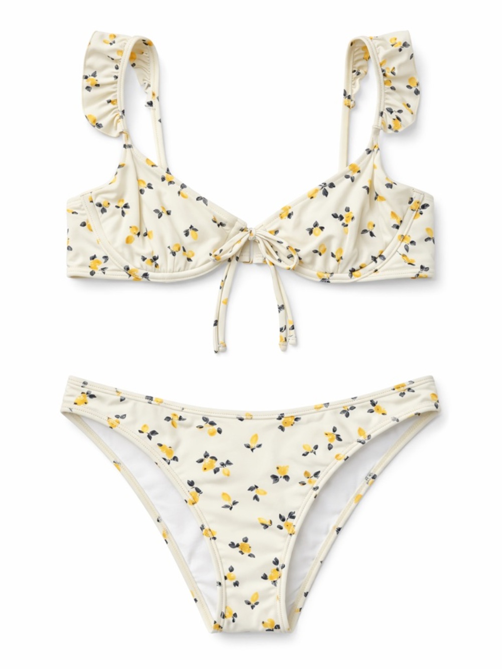 Abercrombie & Fitch Yellow Floral Bikini